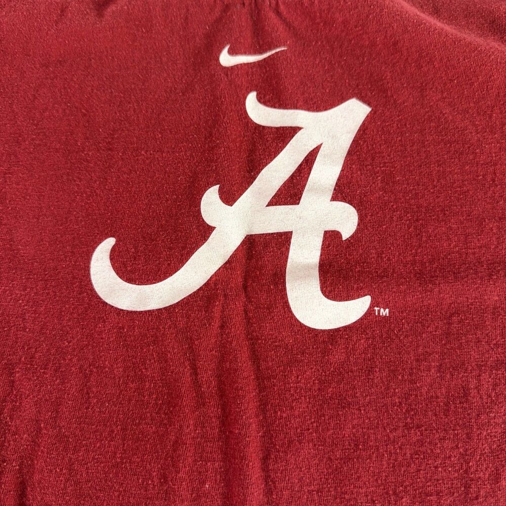 Vintage Nike Alabama Crimson Tide Roll Tide Football T-Shirt Red XXL - Picture 2 of 5